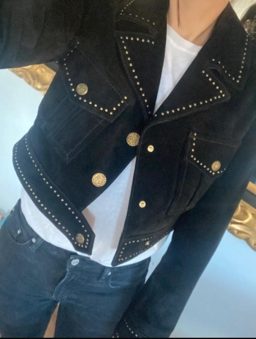STUDDED CROPPED JACKET - Image 6