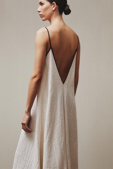 CHEMISE DE NUIT EN COTON - Écru de Zara - Image 5