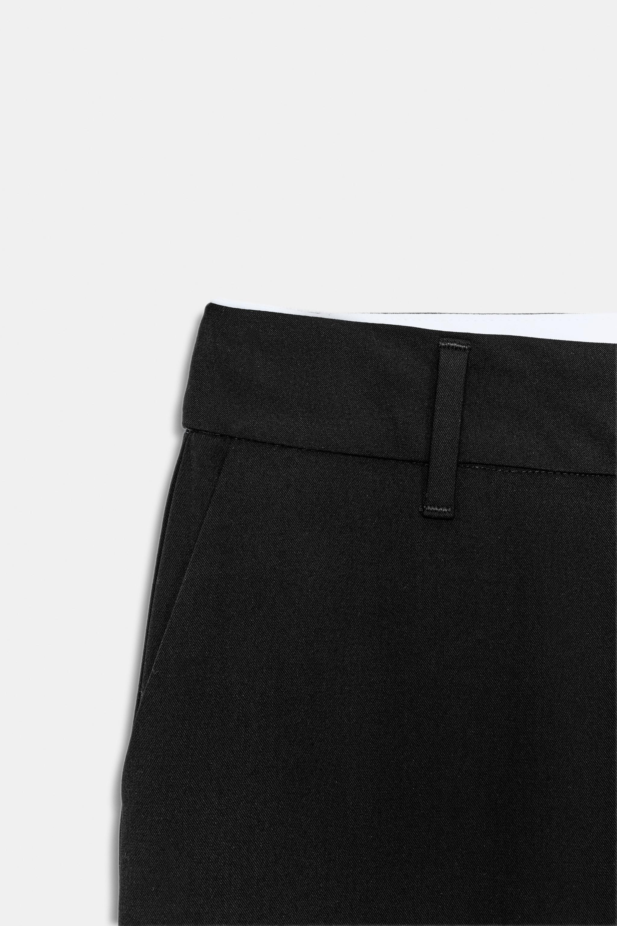 LOW-RISE STRAIGHT LEG PANTS