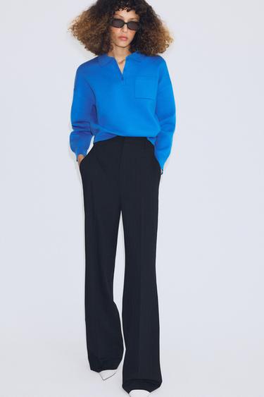 JERSEY PUNTO BOLSILLO - Azulón de Zara