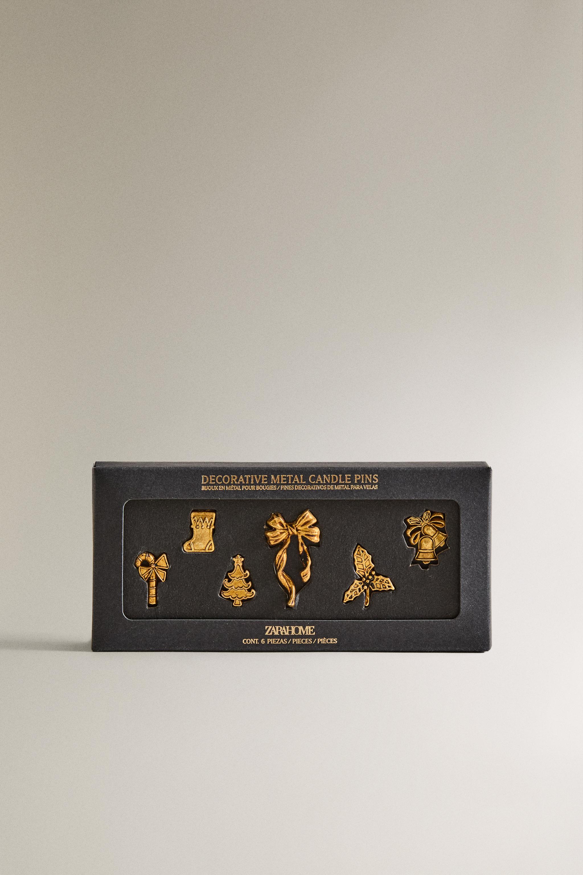 PACK DE BROCHES BOUGIES DE NOËL (LOT DE 6)