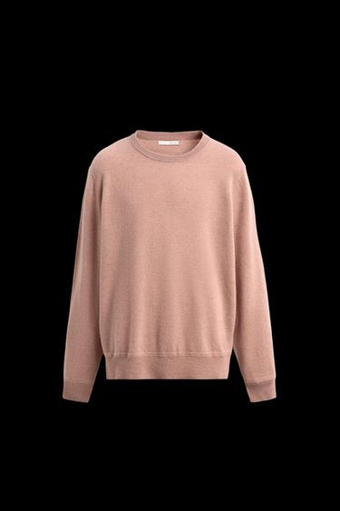 Zara WOOL CASHMERE SWEATER - Dusty pink
