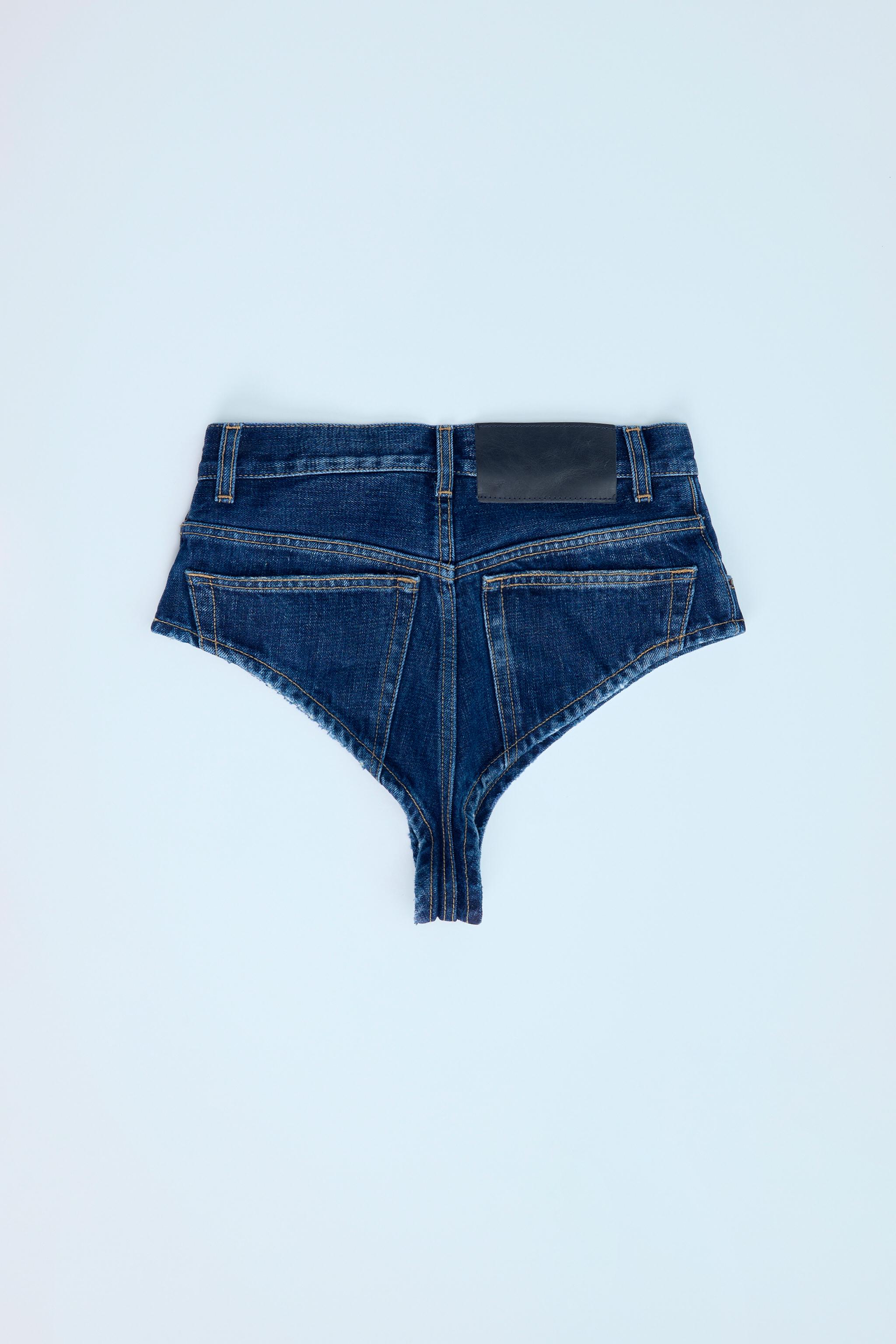 TRF HIGH-RISE MINI DENIM SHORTS - Navy blue | ZARA United States