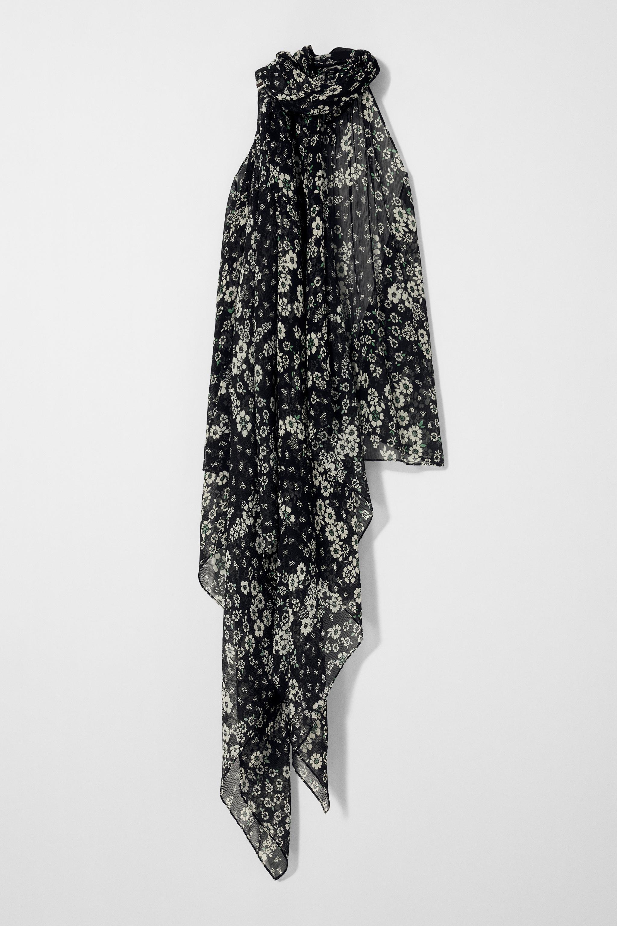 SILK HALTER TOP KATE MOSS X ZARA - Printed | ZARA United States