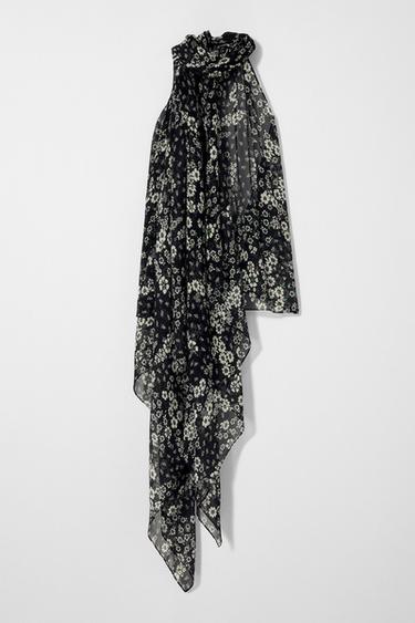 TOP HALTER SEDA KATE MOSS X ZARA - Estampado de Zara