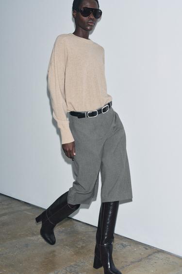 ZW COLLECTION LONG BERMUDA SHORTS - Grey marl by Zara - Image 3