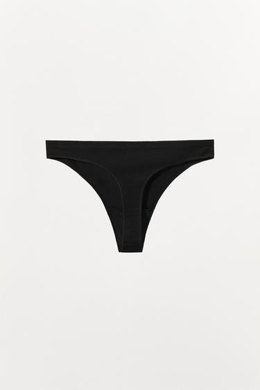 TANGA LISSE SEAMLESS - Noir de Zara - Image 5