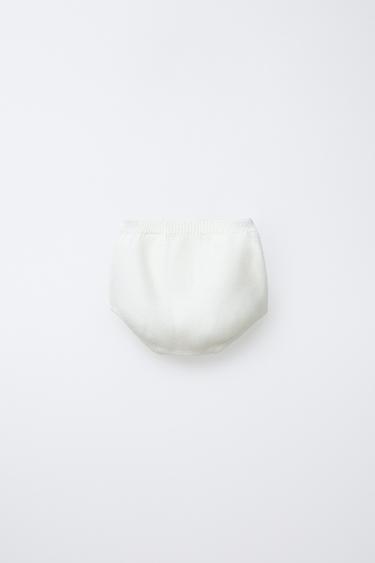 CULOTTE EN MAILLE - Écru clair de Zara - Image 1