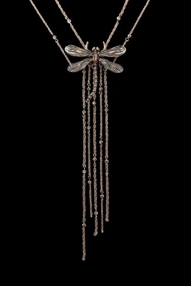 Zara DRAGONFLY DOUBLE NECKLACE - Golden