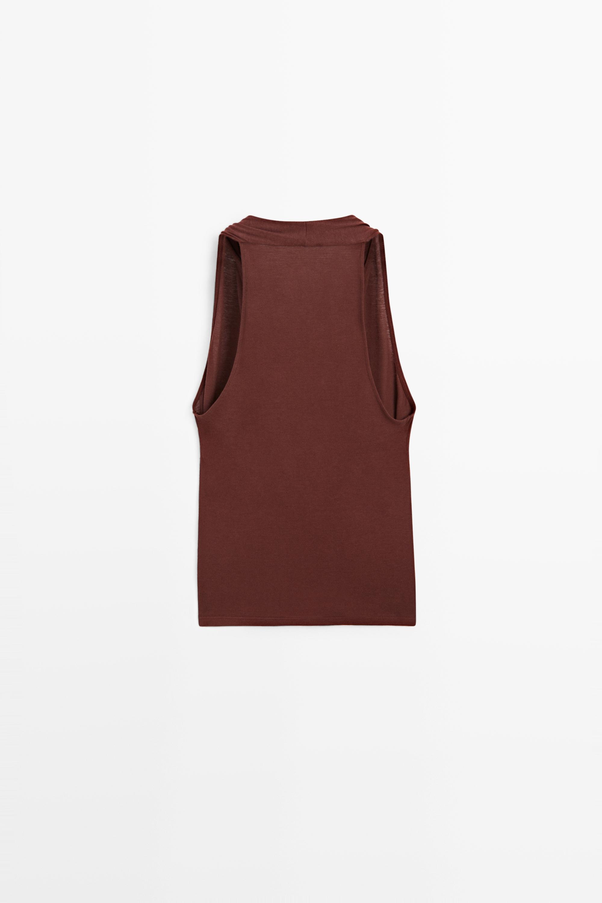 100% cotton draped surplice top