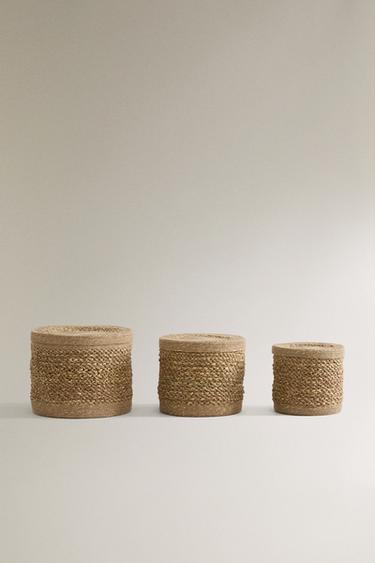 SEAGRASS MAND MET DEKSEL - Bruin van Zara - Afbeelding 0