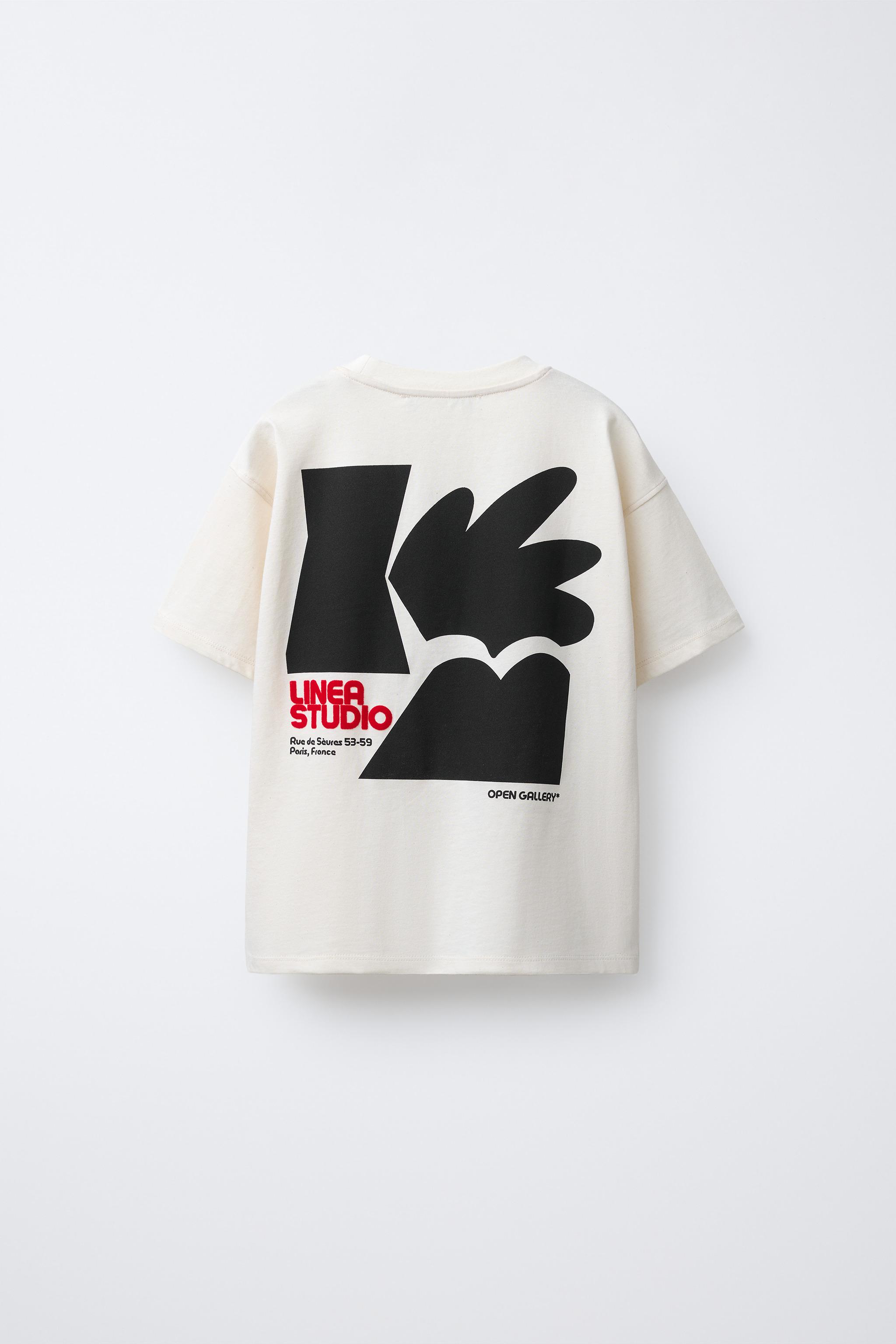 FLOCKED PRINT T-SHIRT