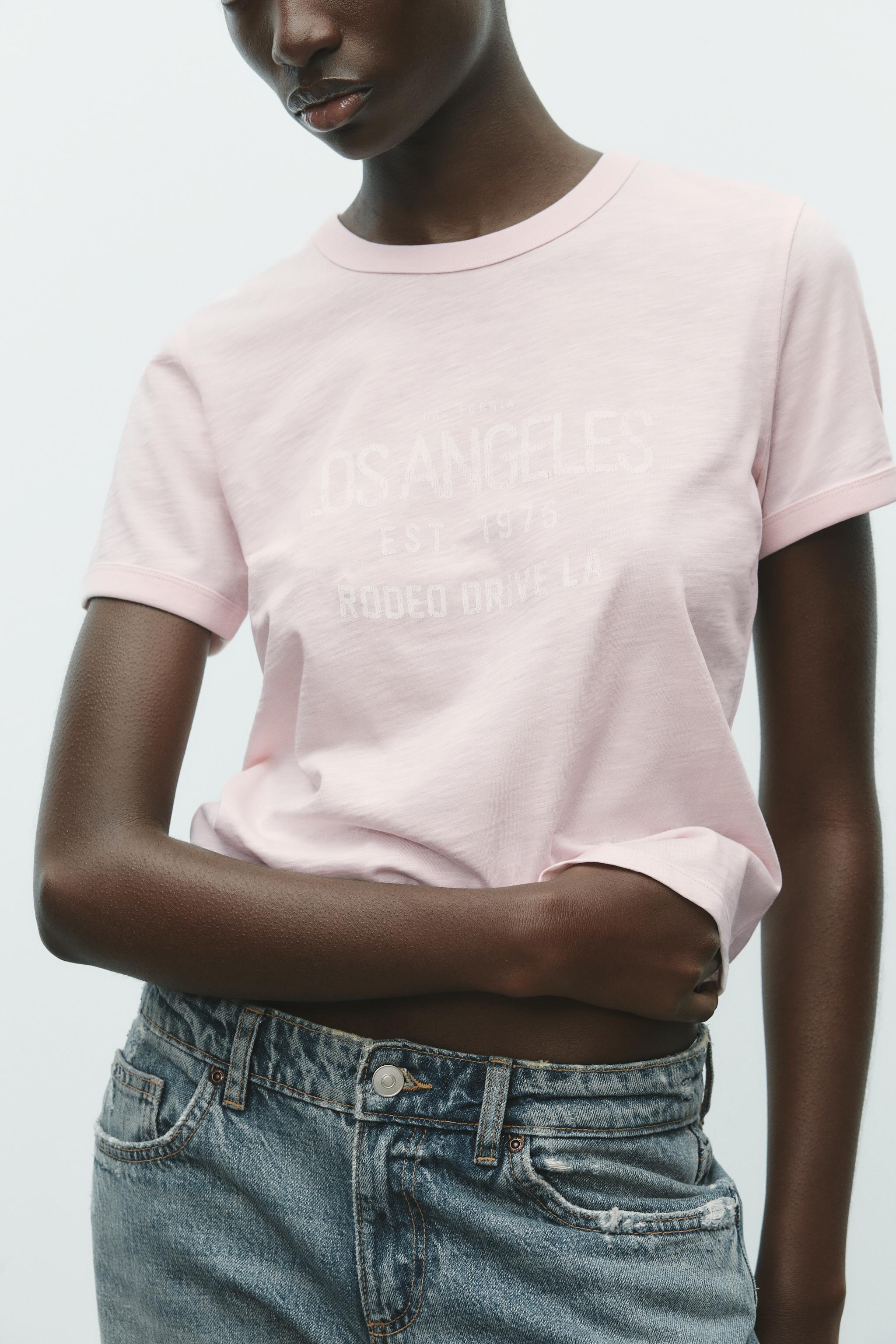 ピンクTシャツ – レディース | ZARA 日本