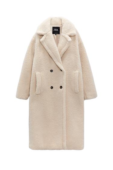 FAUX SHEARLING COAT