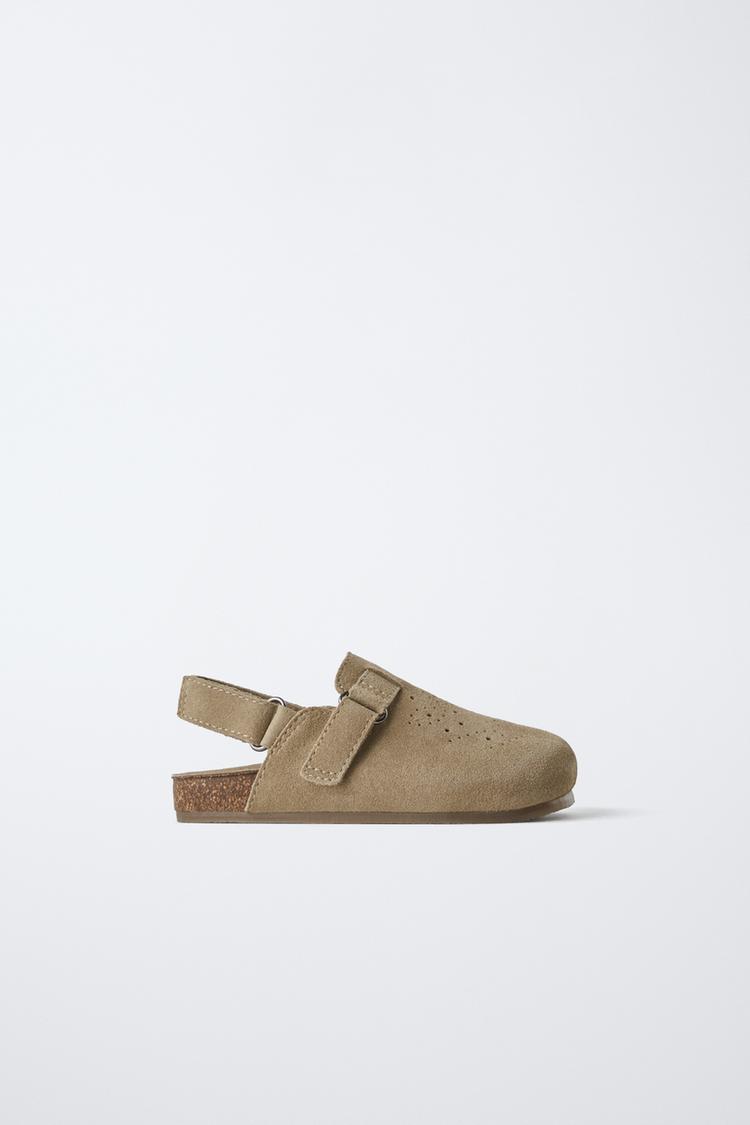 レザー クロッグサンダル - サンドブラウン | ZARA Japan / 日本