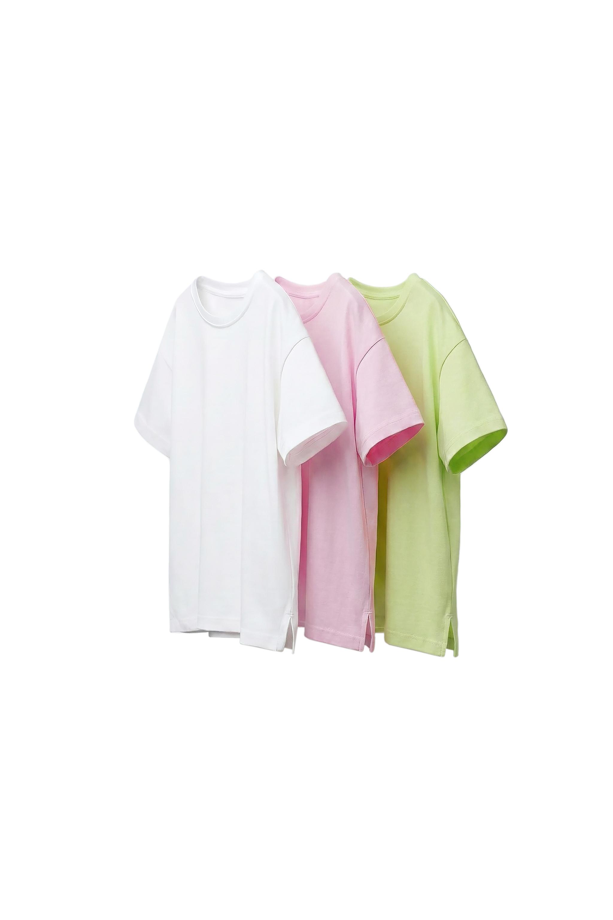 【未使用】ZARA Tシャツ3枚　Lサイズ 無地Tシャツ 3枚セット - ライム | ZARA Japan / 日本