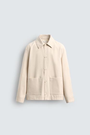 SOBRECAMISA ESTRUCTURA BOLSILLOS - Crudo de Zara