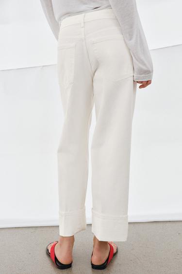 JEAN ZW COLLECTION DROIT TAILLE BASSE - Blanc de Zara - Image 2