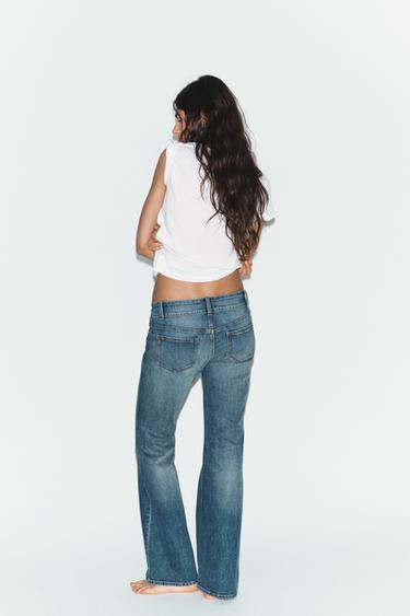 TRF LOW-RISE BOOTCUT JEANS - Blue by Zara - Image 4