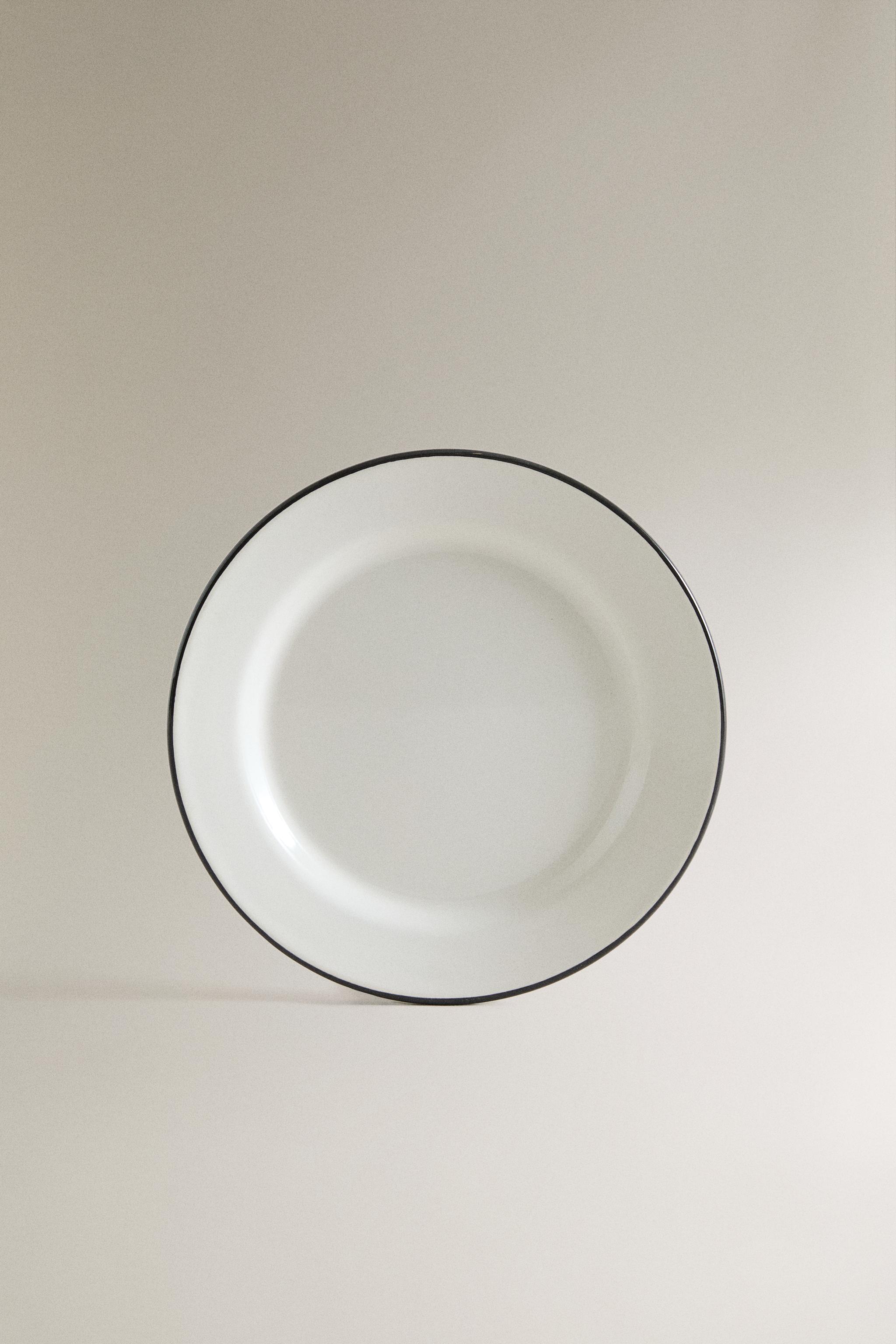 IRON DESSERT PLATE WITH RIM
