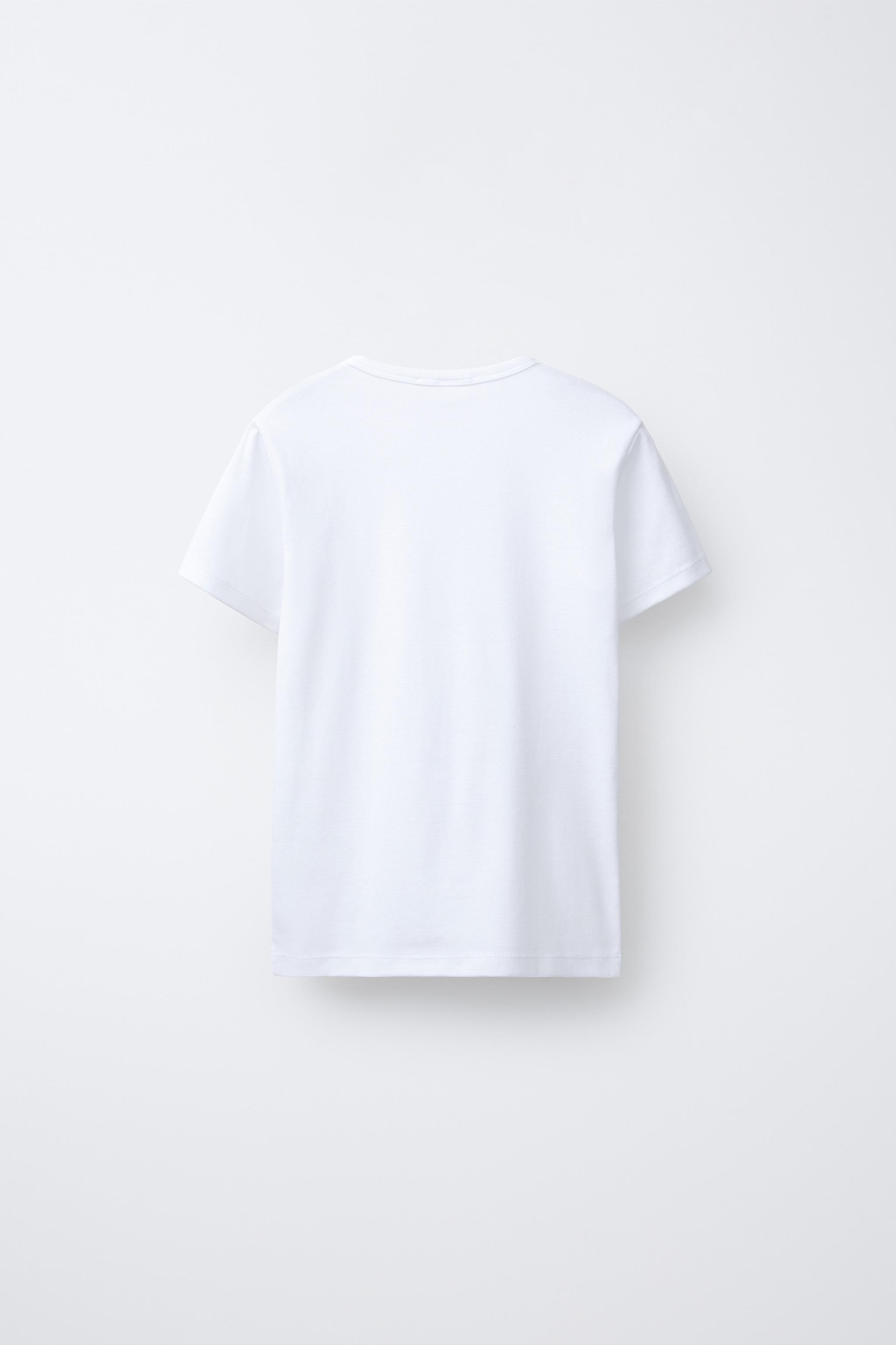 Детские футболки Zara TWO-PACK OF SHORT SLEEVE T-SHIRTS — фото 3
