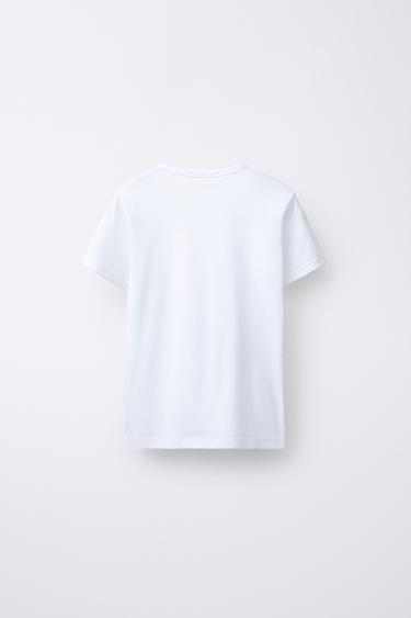 2-PACK OF SHORT SLEEVE T-SHIRTS - White by Zara - Image 2