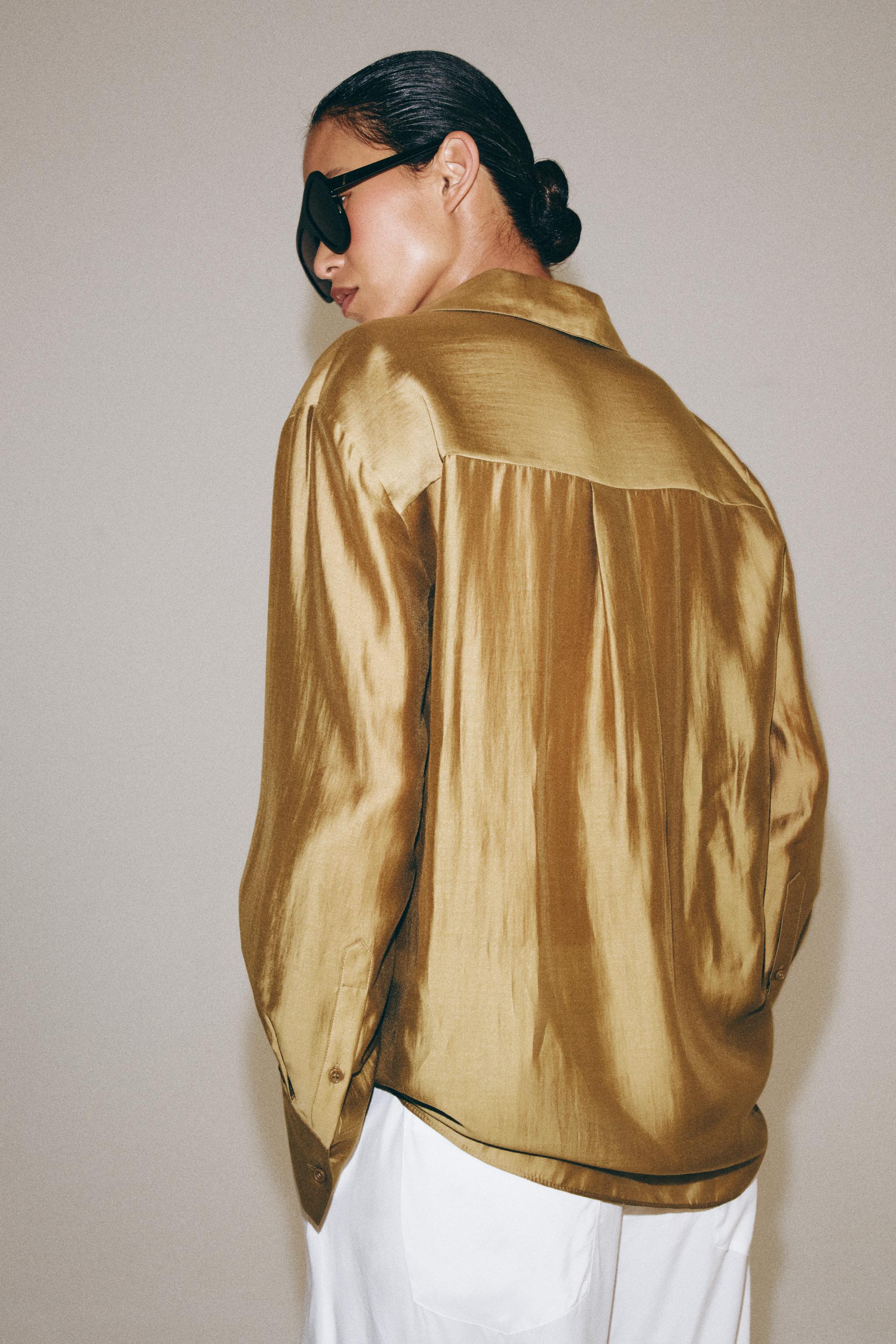 SATIN EFFECT SHIRT ZW COLLECTION