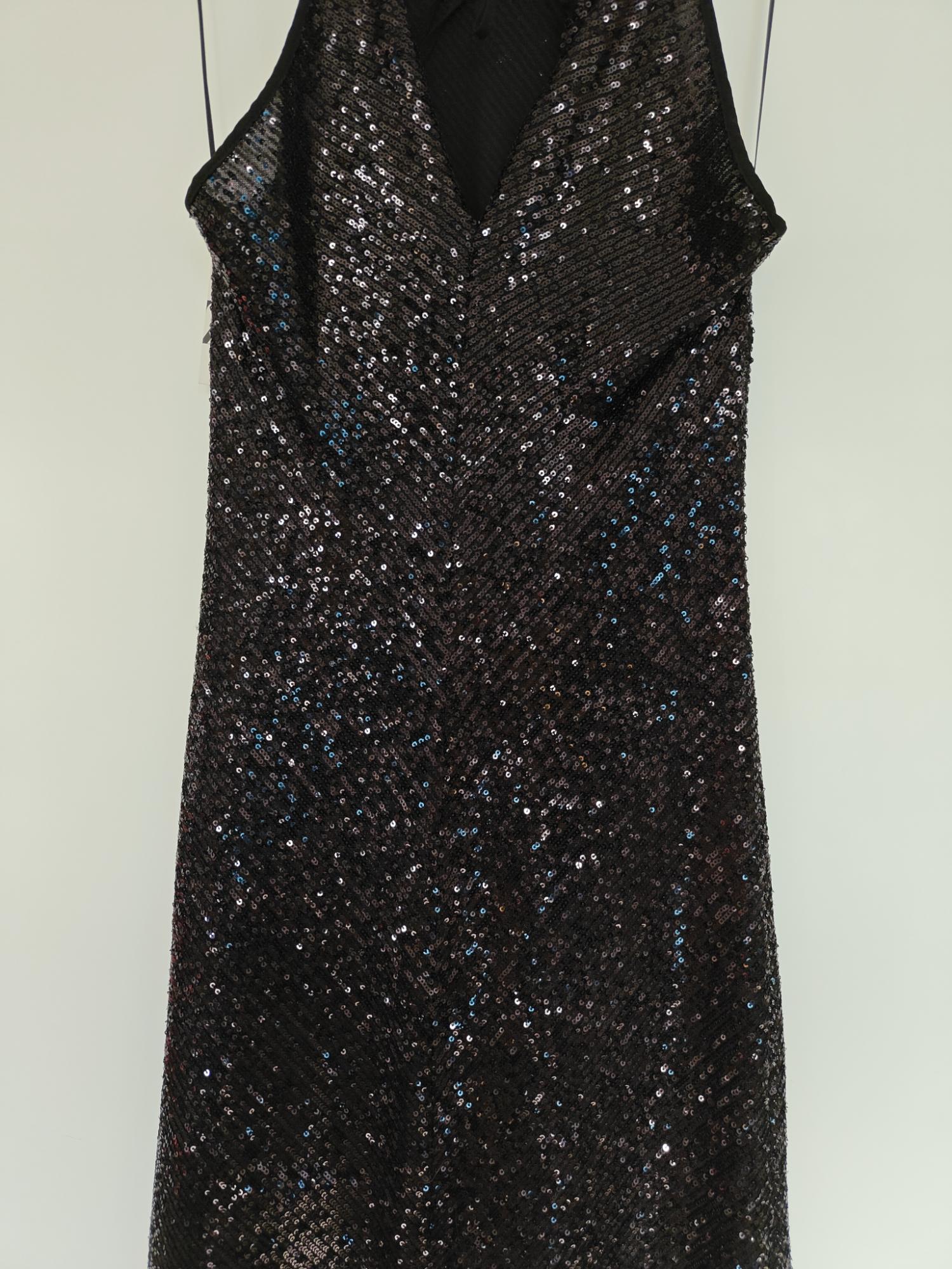 SEQUINNED MIDI DRESS
