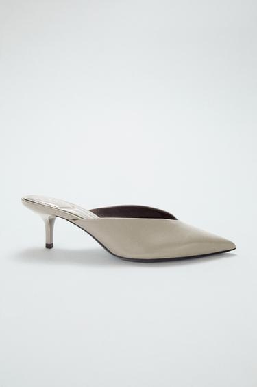 ZAPATO DESTALONADO MULE - Gris Topo de Zara