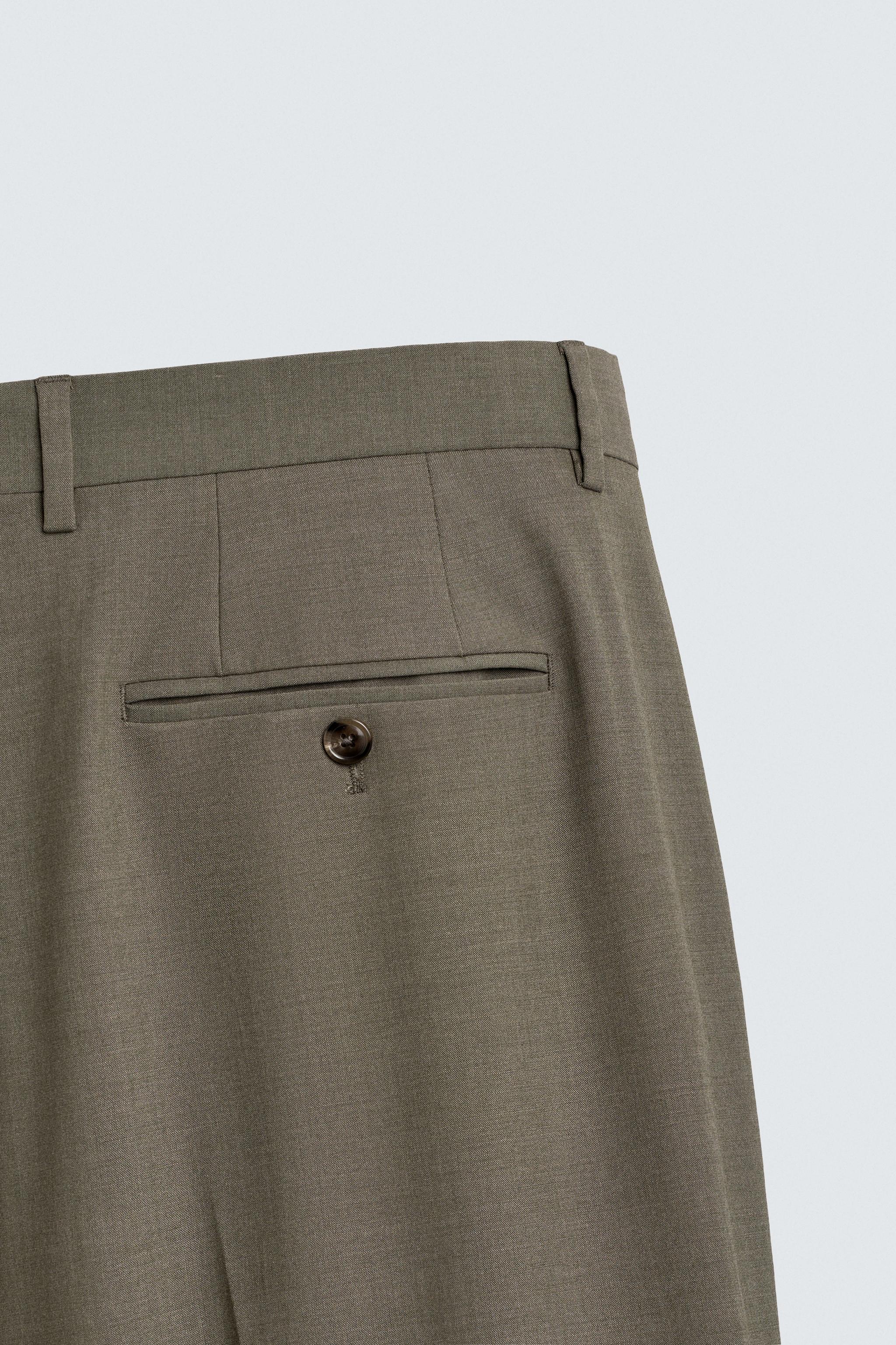 REGULAR FIT SUIT PANTS