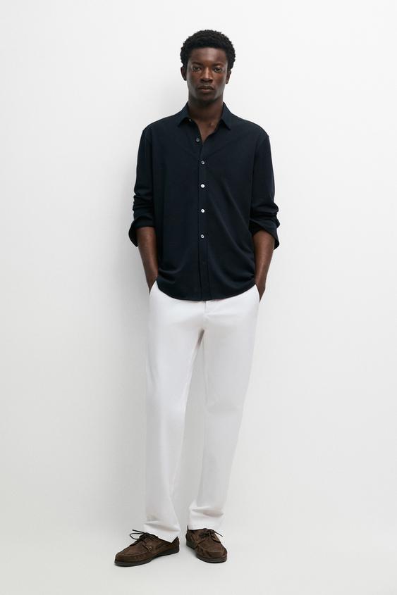 Regular fit melange shirt from Zara - $130