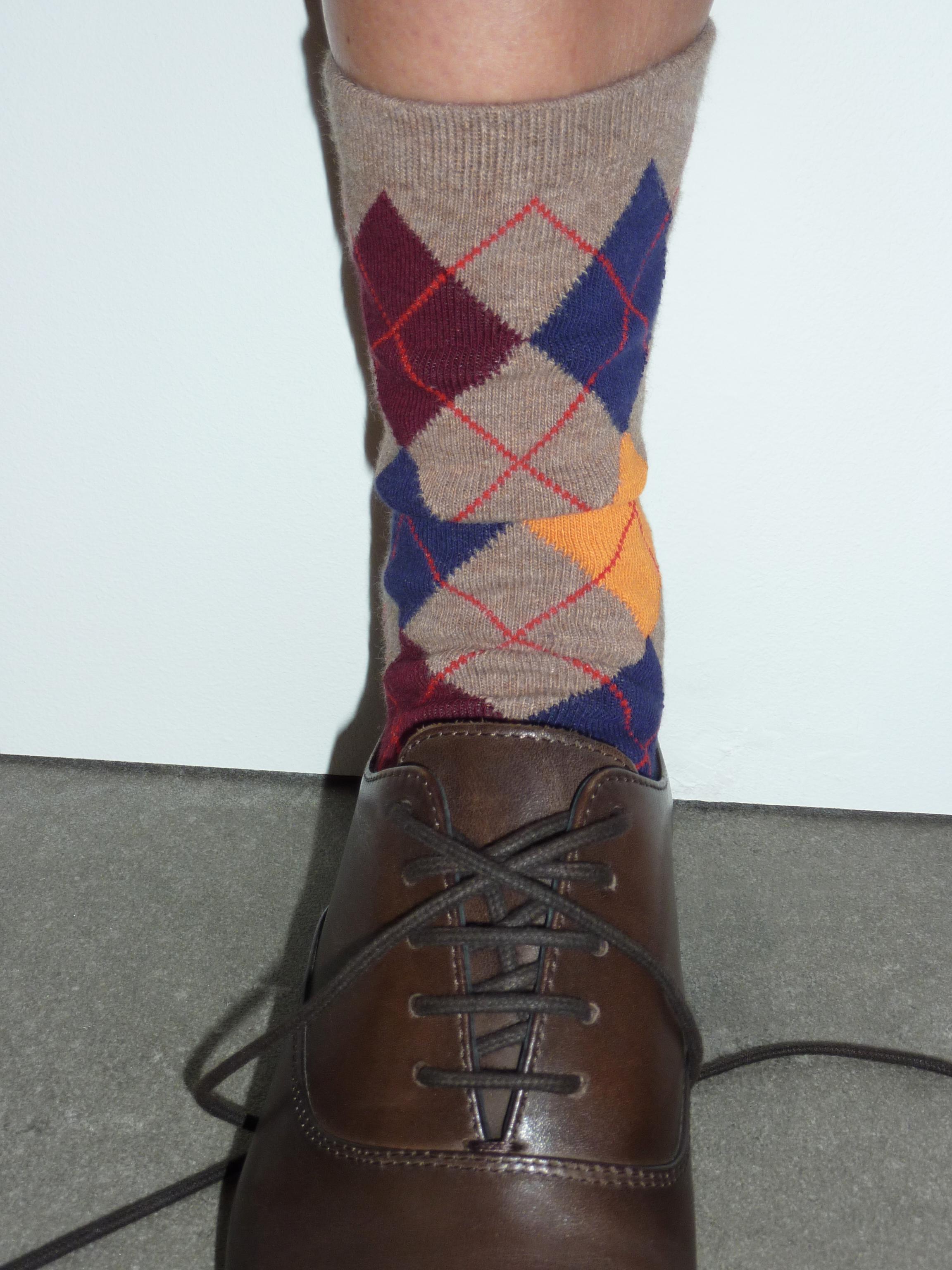 ARGYLE PATTERN SOCKS