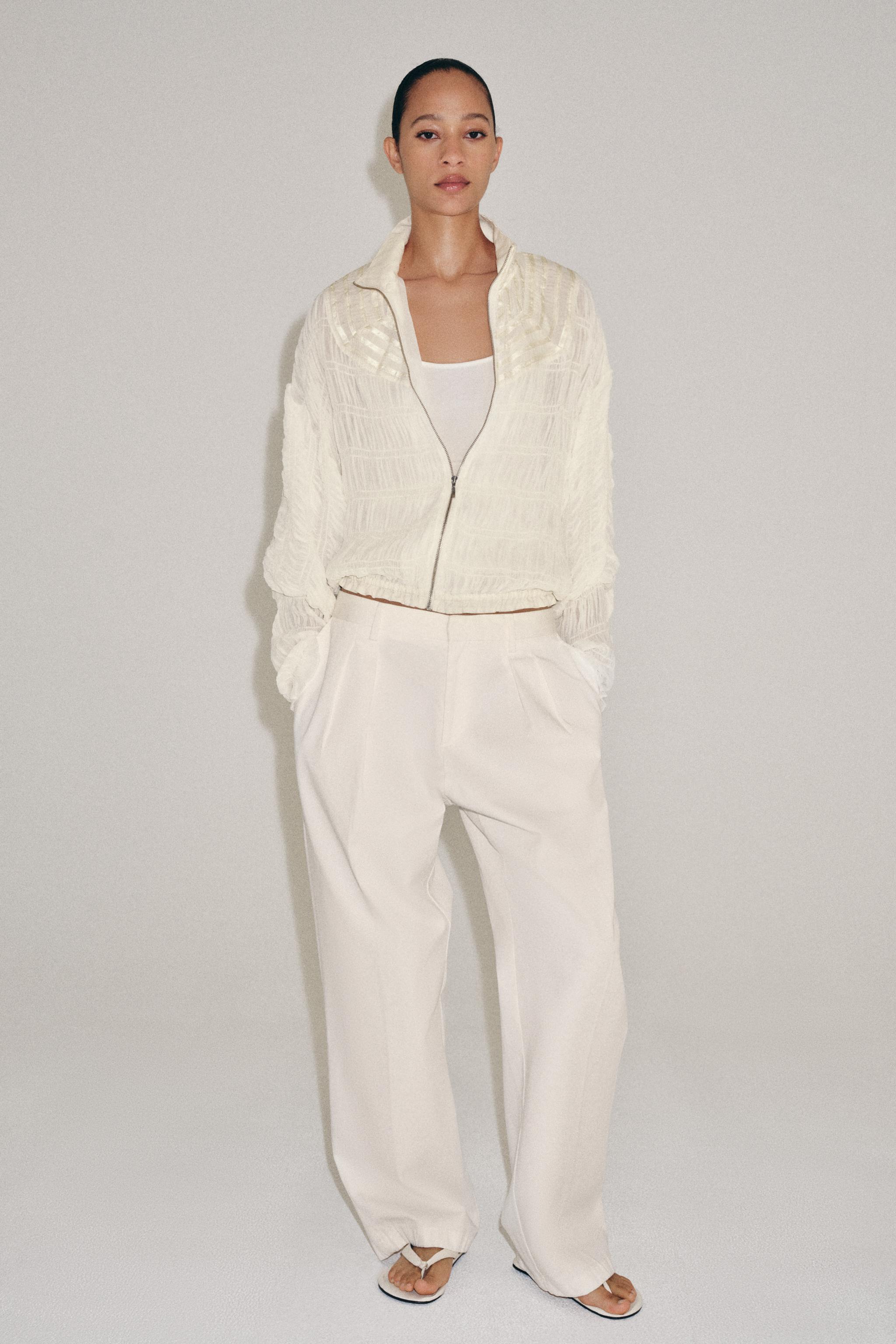 ZW COLLECTION GATHERED BOMBER JACKET