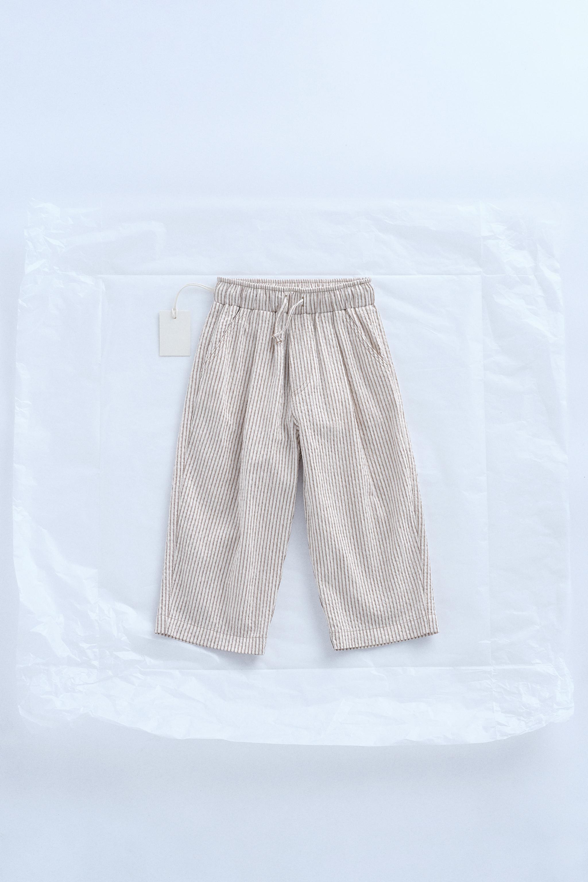 スペイン発送 ZARA ストライプパジャマパンツ イエロー 今季新作 09405002300-p.jpg?ts=