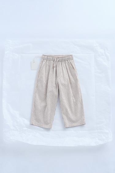ZARA TIMELESS - STRIPED BAGGY TROUSERS - striped by Zara - Image 0