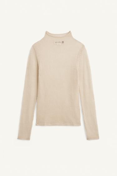 FN KNT TRTL NCK - Ecru / Beige by Zara
