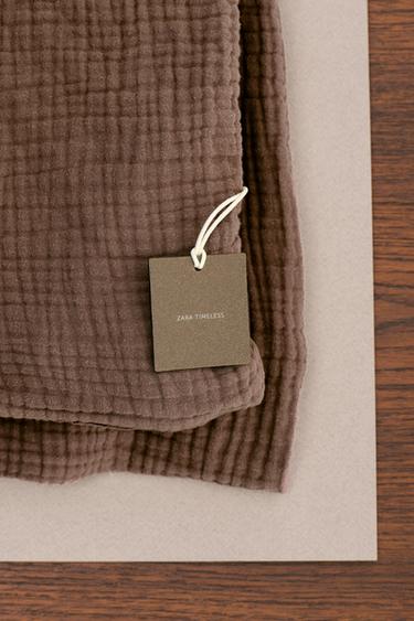 ZARA TIMELESS - PLAID TEXTURÉ LISSE - Marron de Zara - Image 1