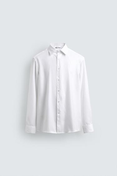 CAMISA REGULAR FIT - Blanco de Zara - Imagen 0
