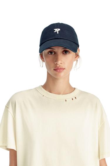 FADED CAP WITH LOGO - Navy blue by Zara - Image 0