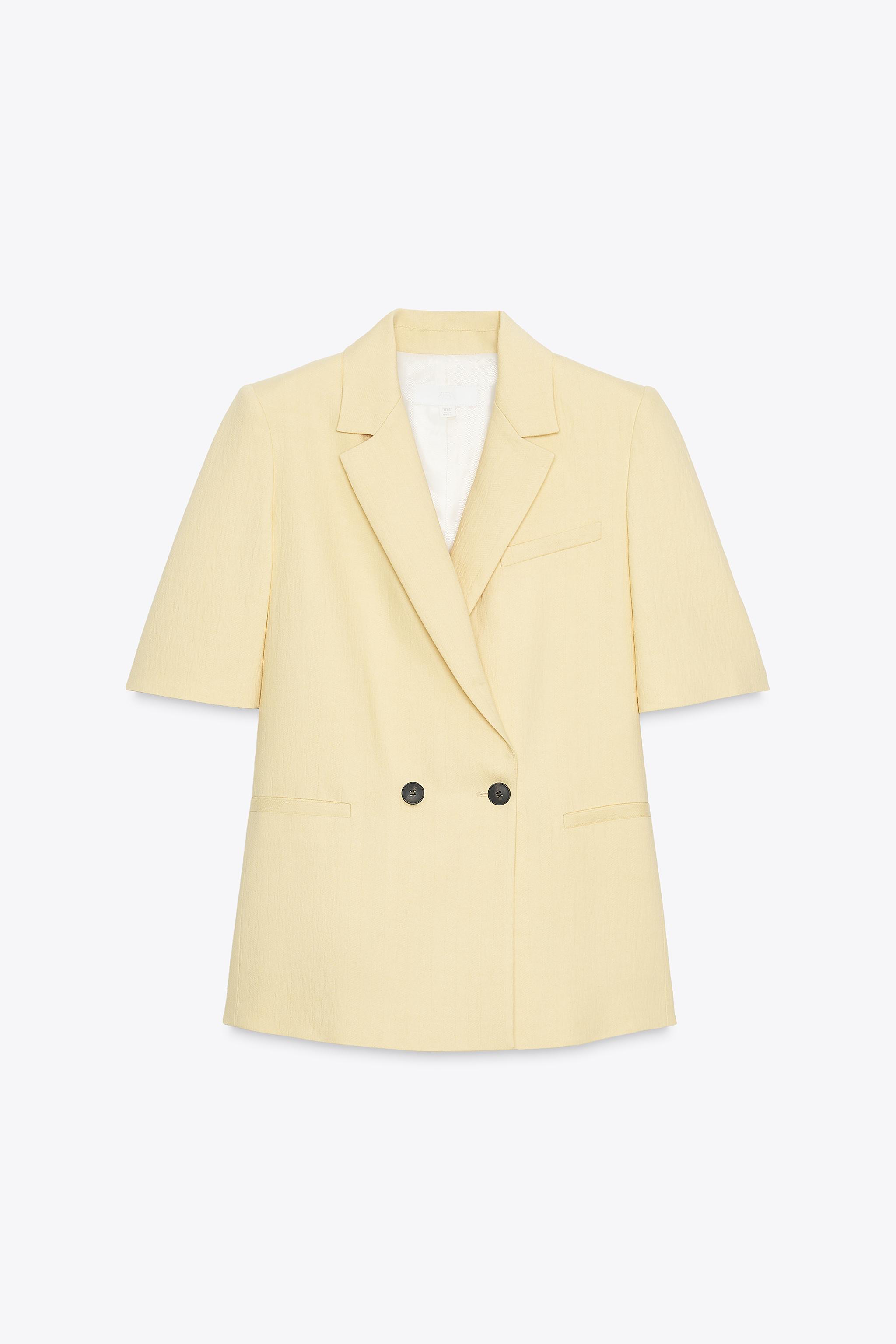 ZARA テクスチャー入りショートスリーブブレザー ZARA テクスチャー入りショートスリーブブレザー