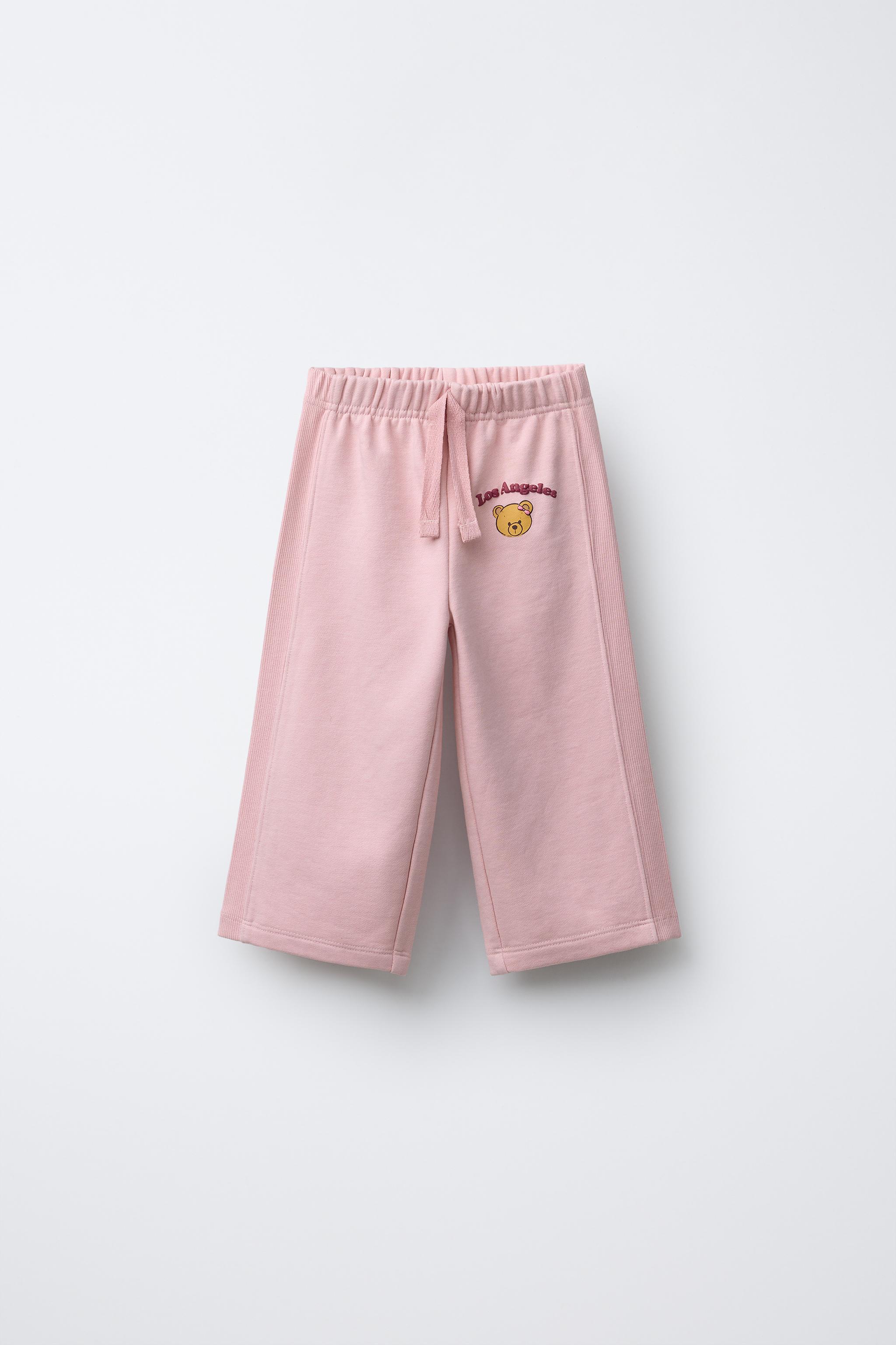 PANTALON EN MOLLETON WIDE LEG OURSON
