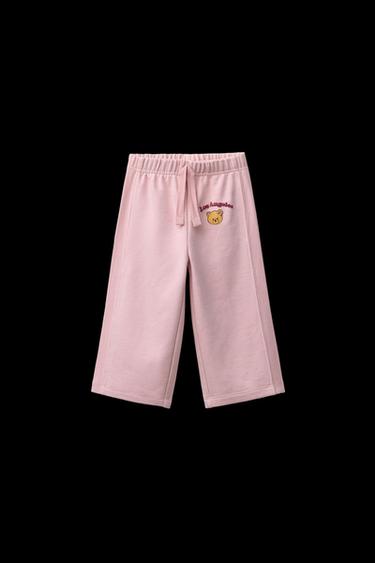 WIDE-LEG TEDDY BEAR PLUSH TROUSERS - Pink by Zara - Image 0