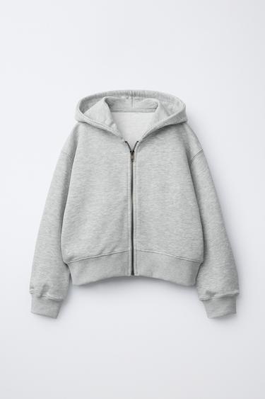 Zara BASIC JOGGING SWEATSHIRT - Gray marl