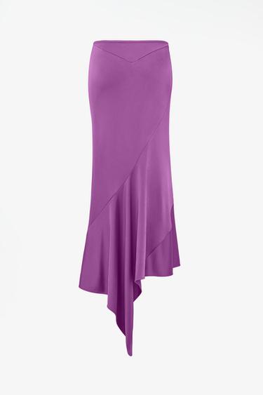 LIMITED EDITION ASYMMETRIC CUT SKIRT — Purple 2