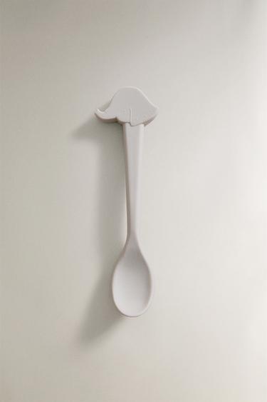 COLHER INFANTIL DE SILICONE COM ELEFANTE - Acinzentado da Zara