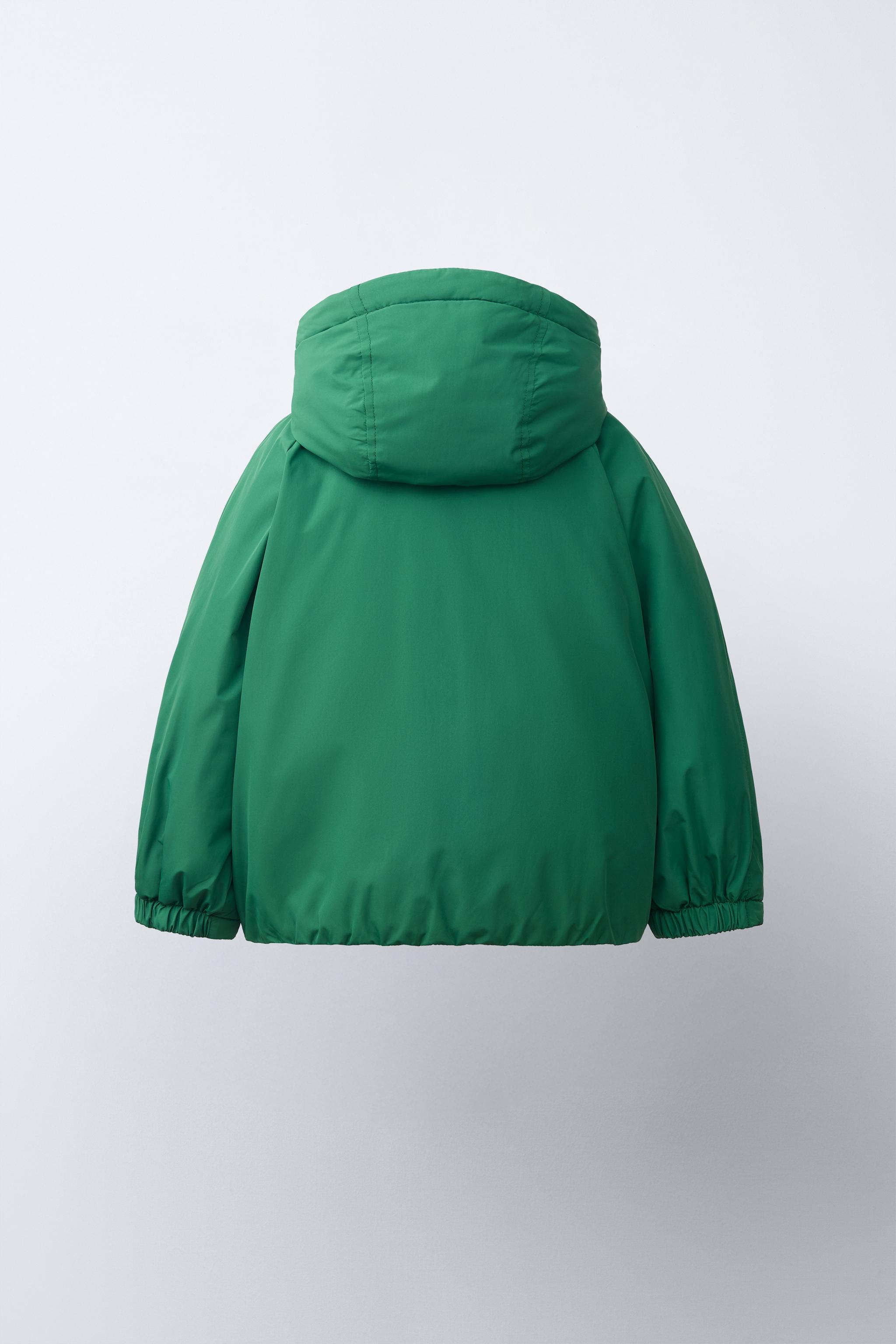 Детские куртки Zara WATER REPELLENT CONTRAST DETAIL PARKA — фото 5