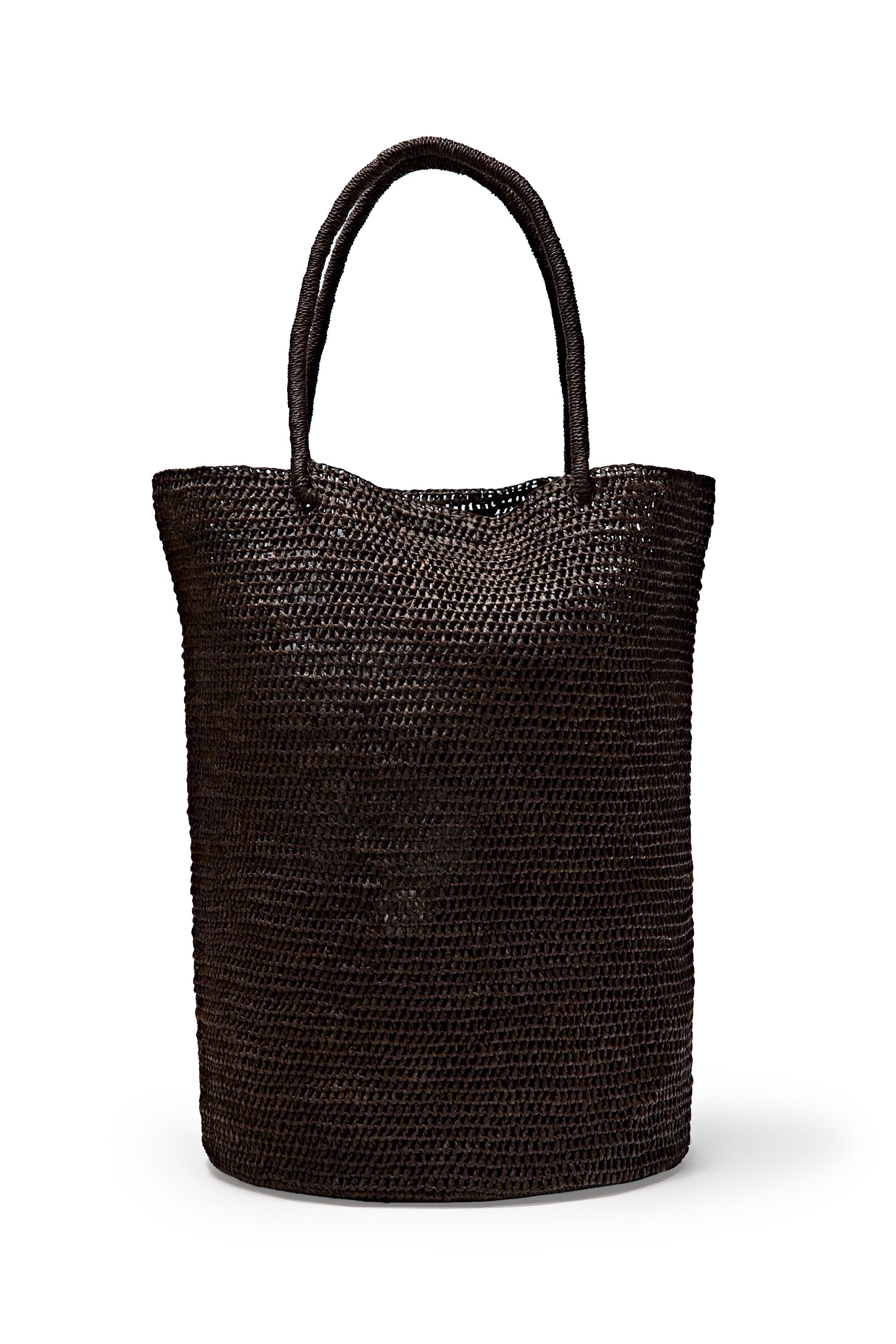 Raffia bucket tote bag - Brown | ZARA United States