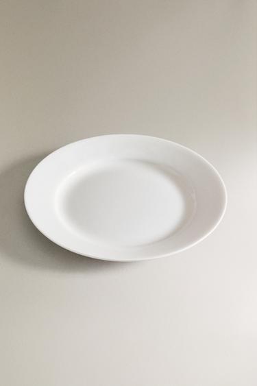 BONE CHINA SIDE PLATE - White by Zara - Image 1