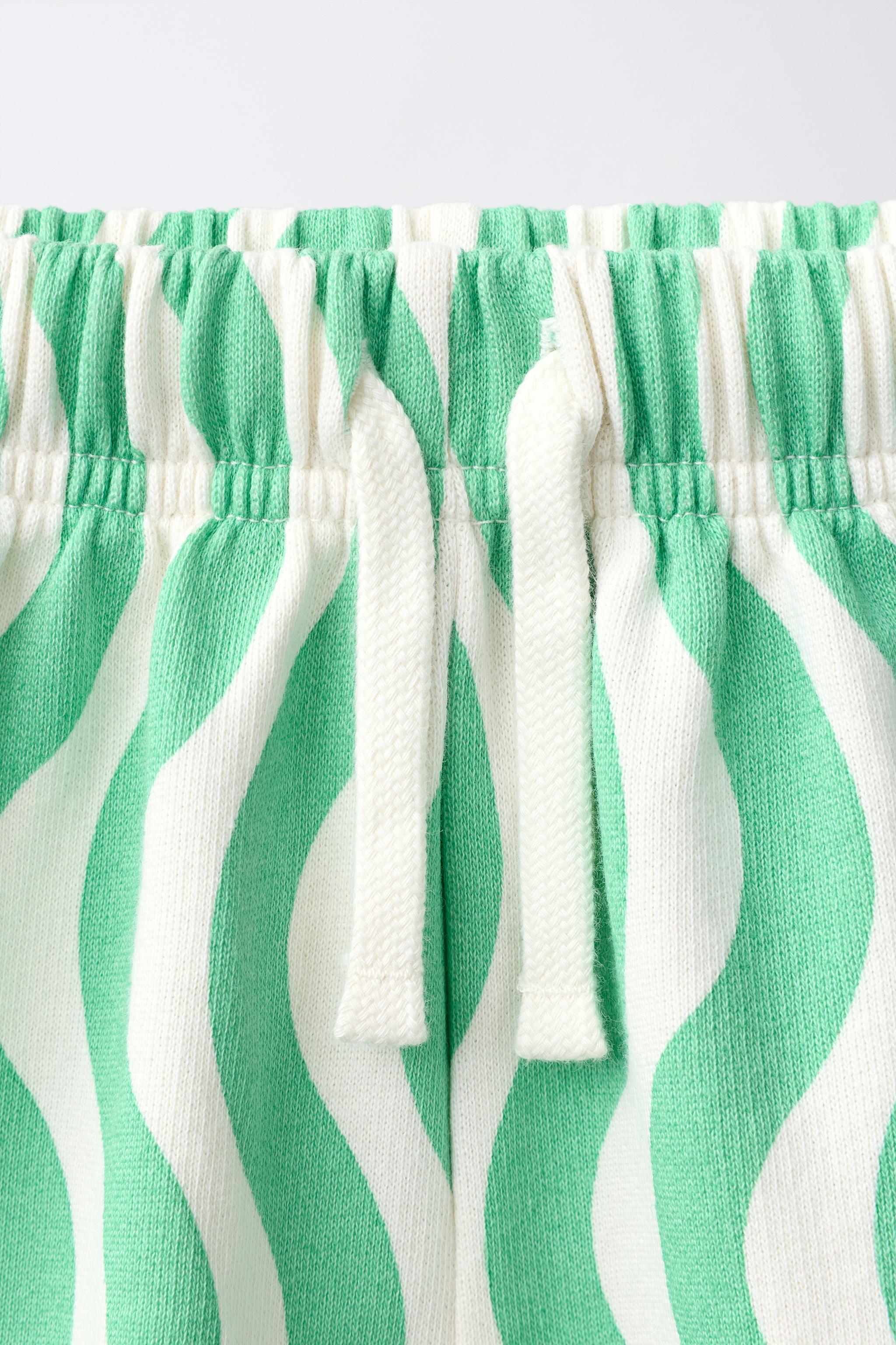 WAVY PRINT PLUSH SHORTS