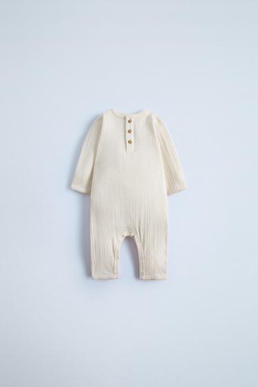 POINTELLE KNIT JUMPSUIT - Light pink by Zara - Image 0